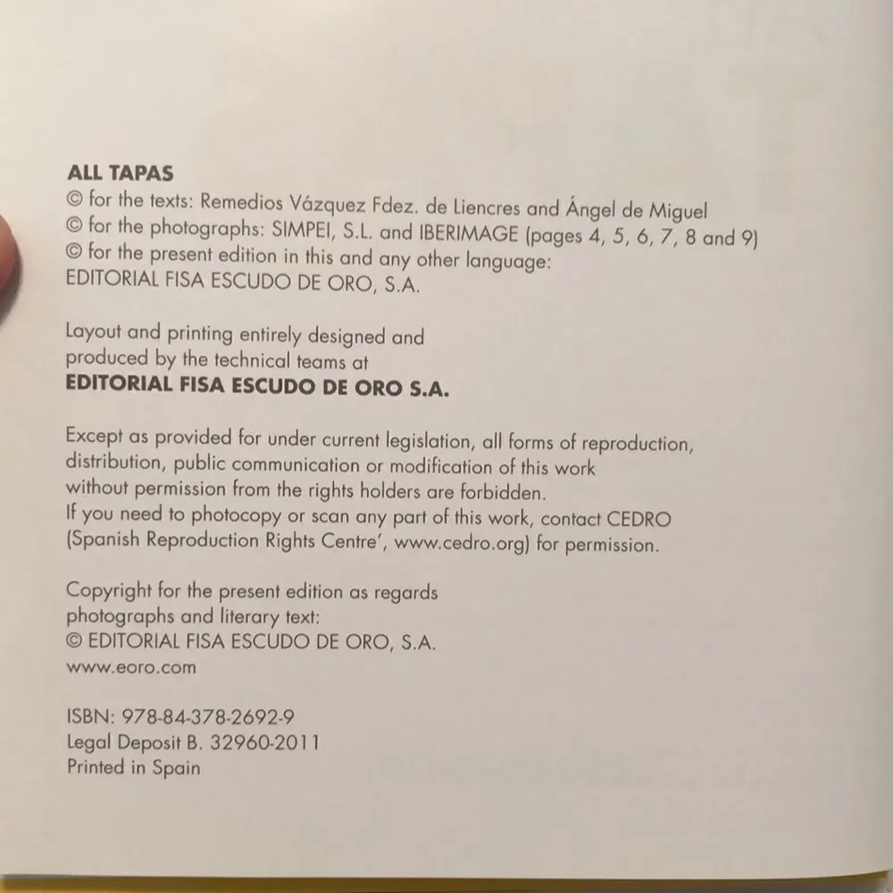 All TAPAS 110 Recipes by Escudo De Oro